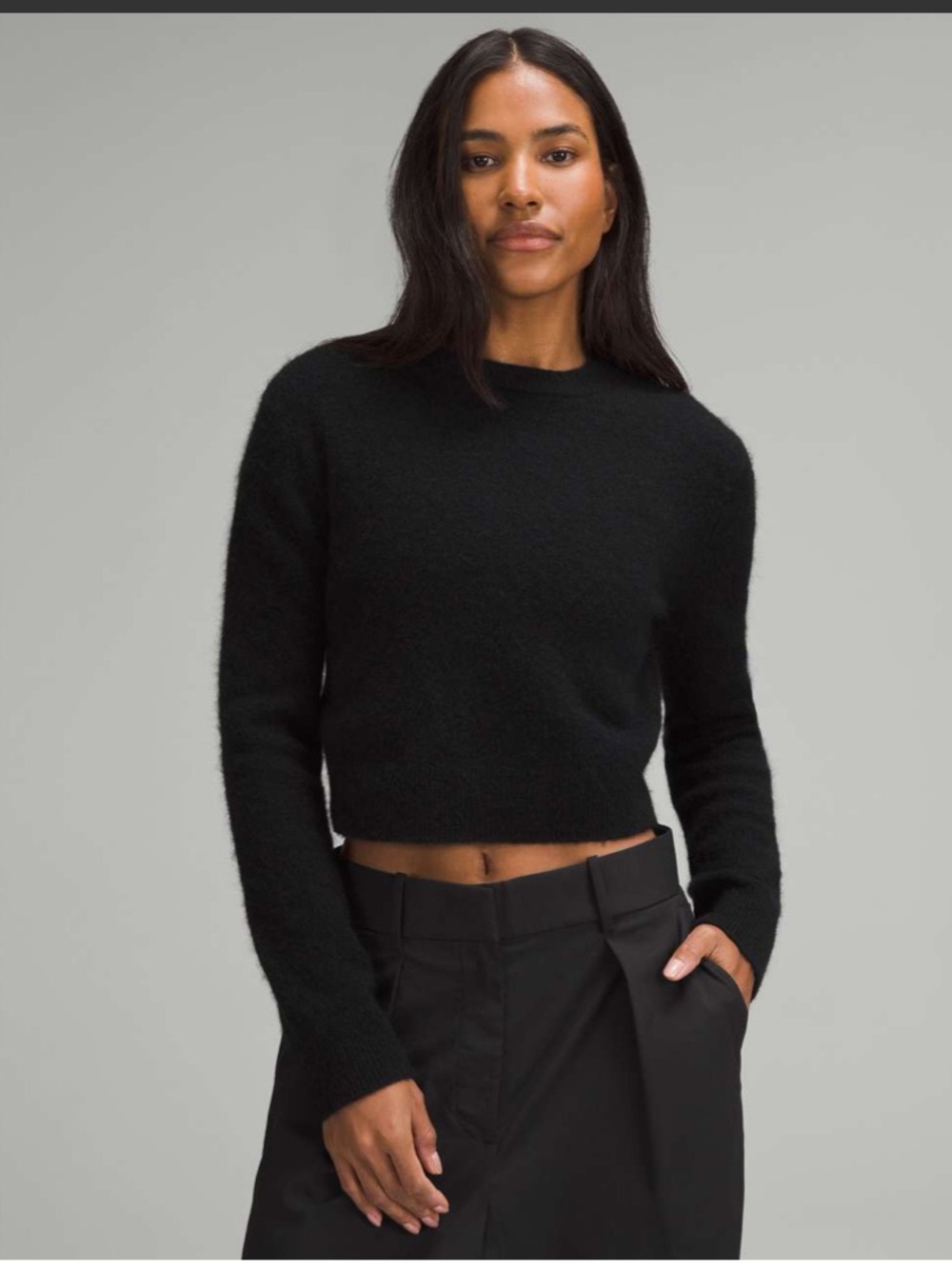 Lululemon Alpaca Wool-Blend Cropped Sweater